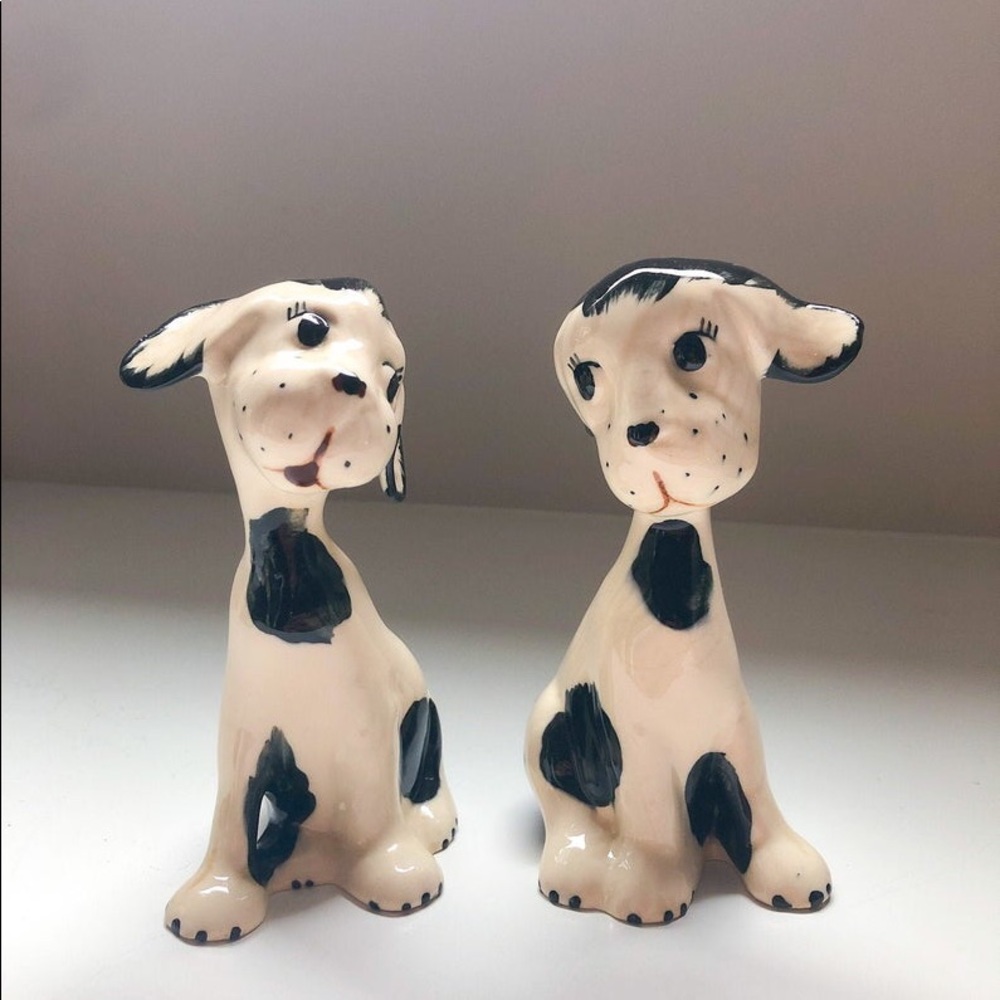 Vintage Puppy Love ceramic kitsch dogs